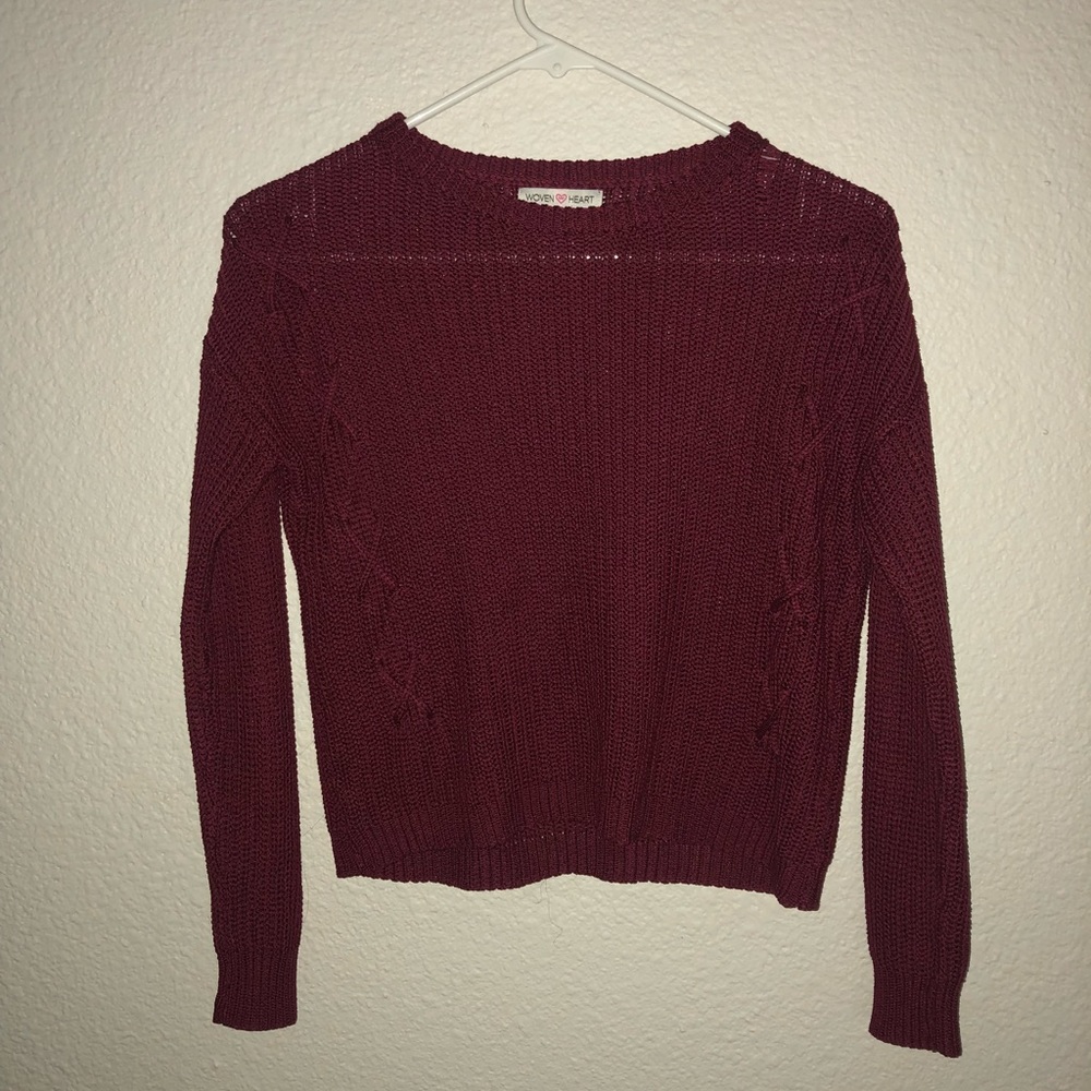 Burgundy sweater